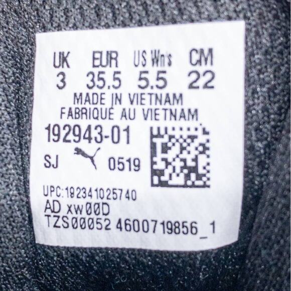 PUMA Women's Black Flourish FS Women's Training Shoes Sneakers 5.5 - Picture 10 of 10